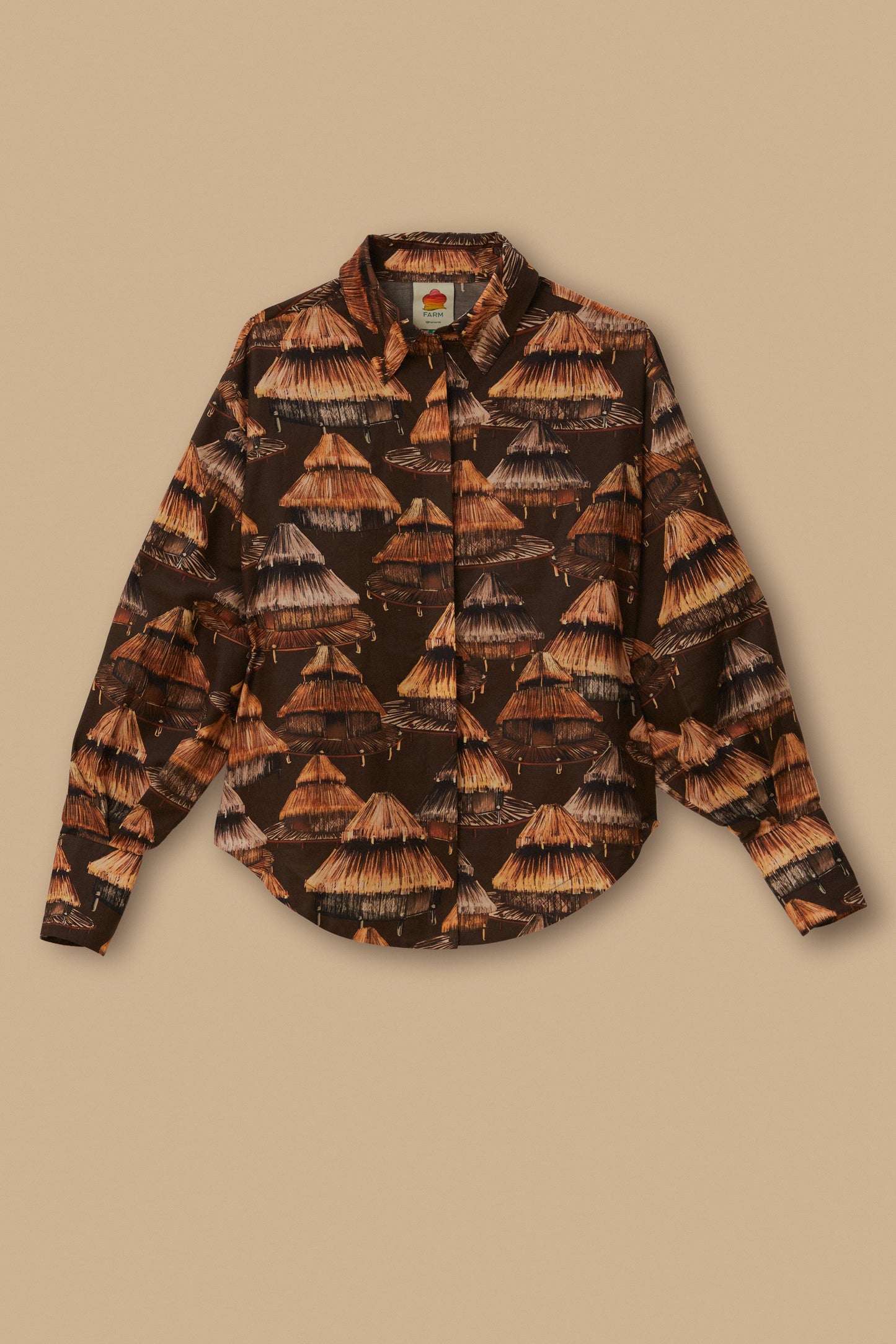 Brown Shuhu Shirt Long Sleeves