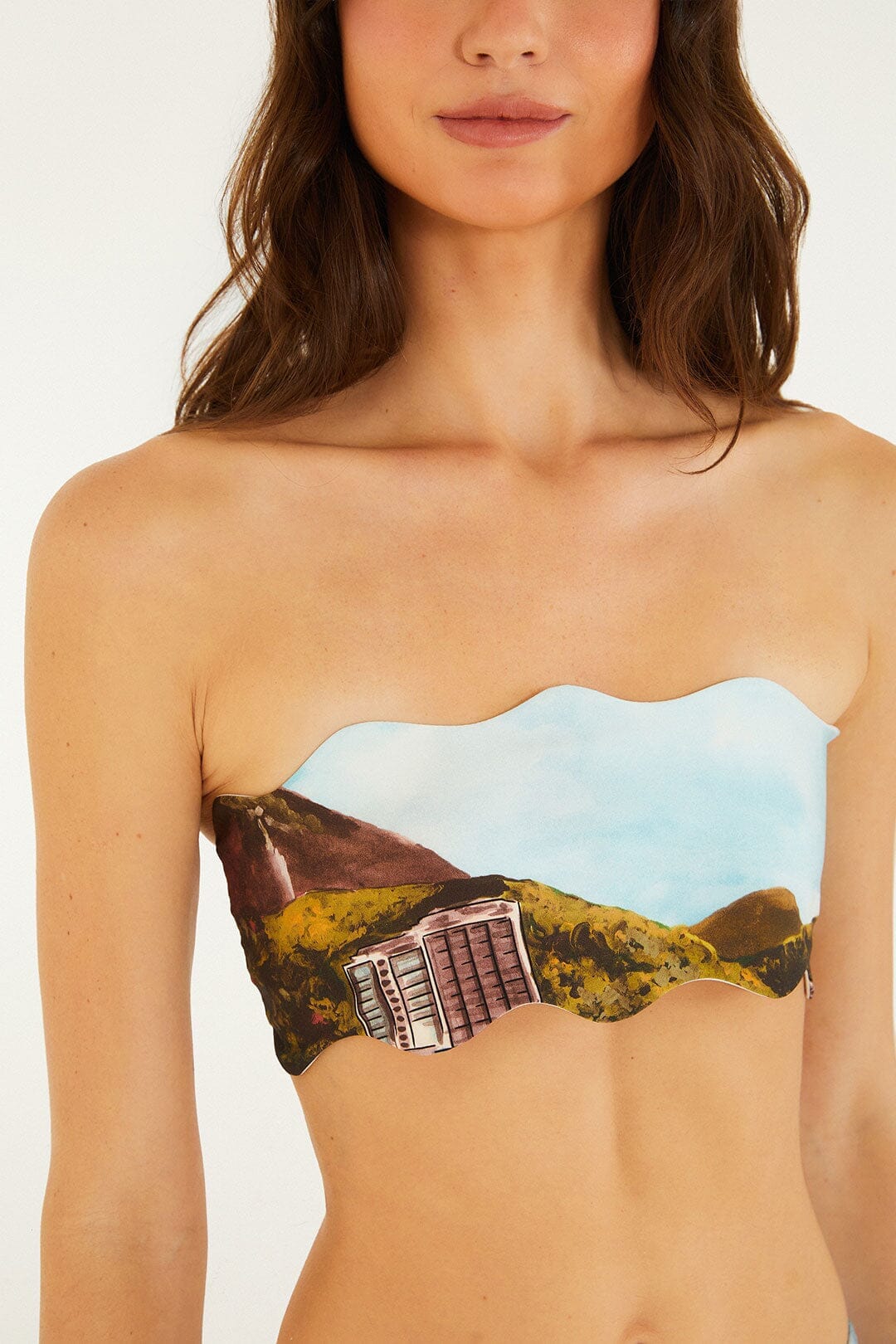 Haut de maillot de bain bandeau multicolore Copacabana