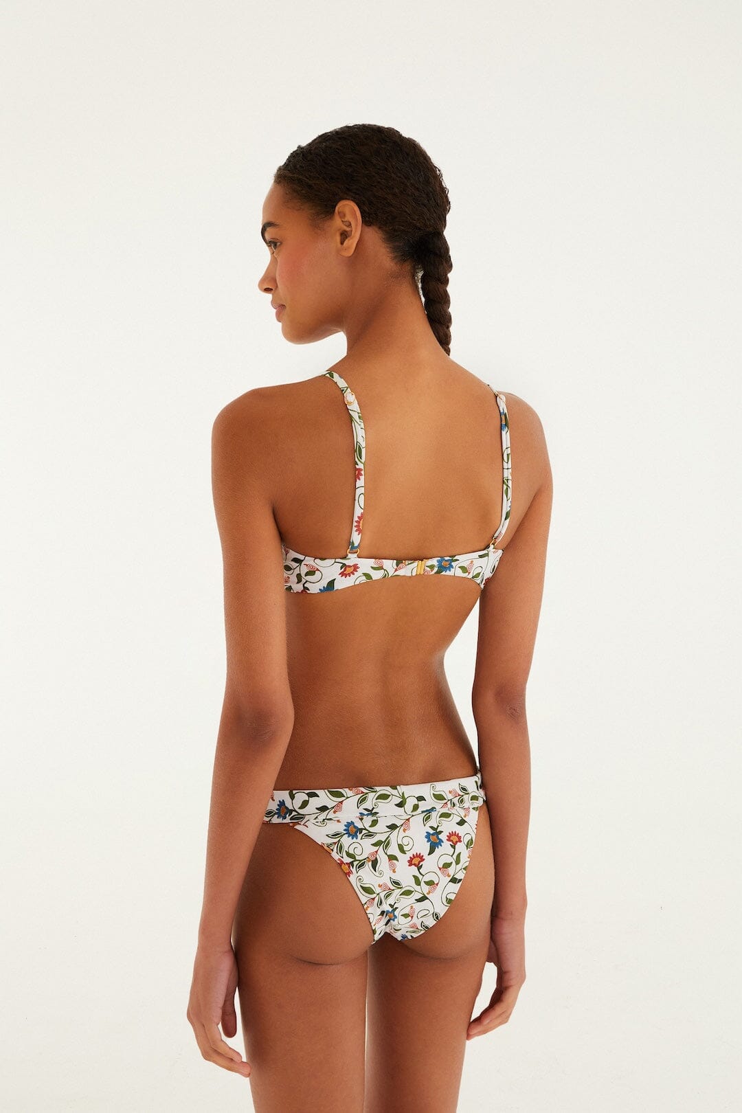 Off-White Bikinihose mit Ziernähten