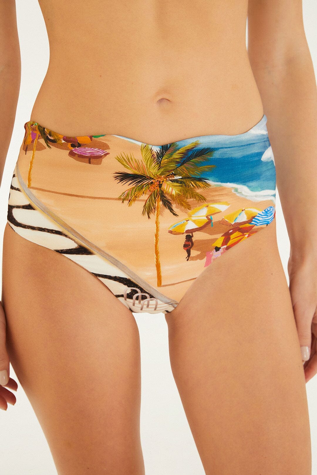 Bas de bikini hot pants multicolore Copacabana Beach