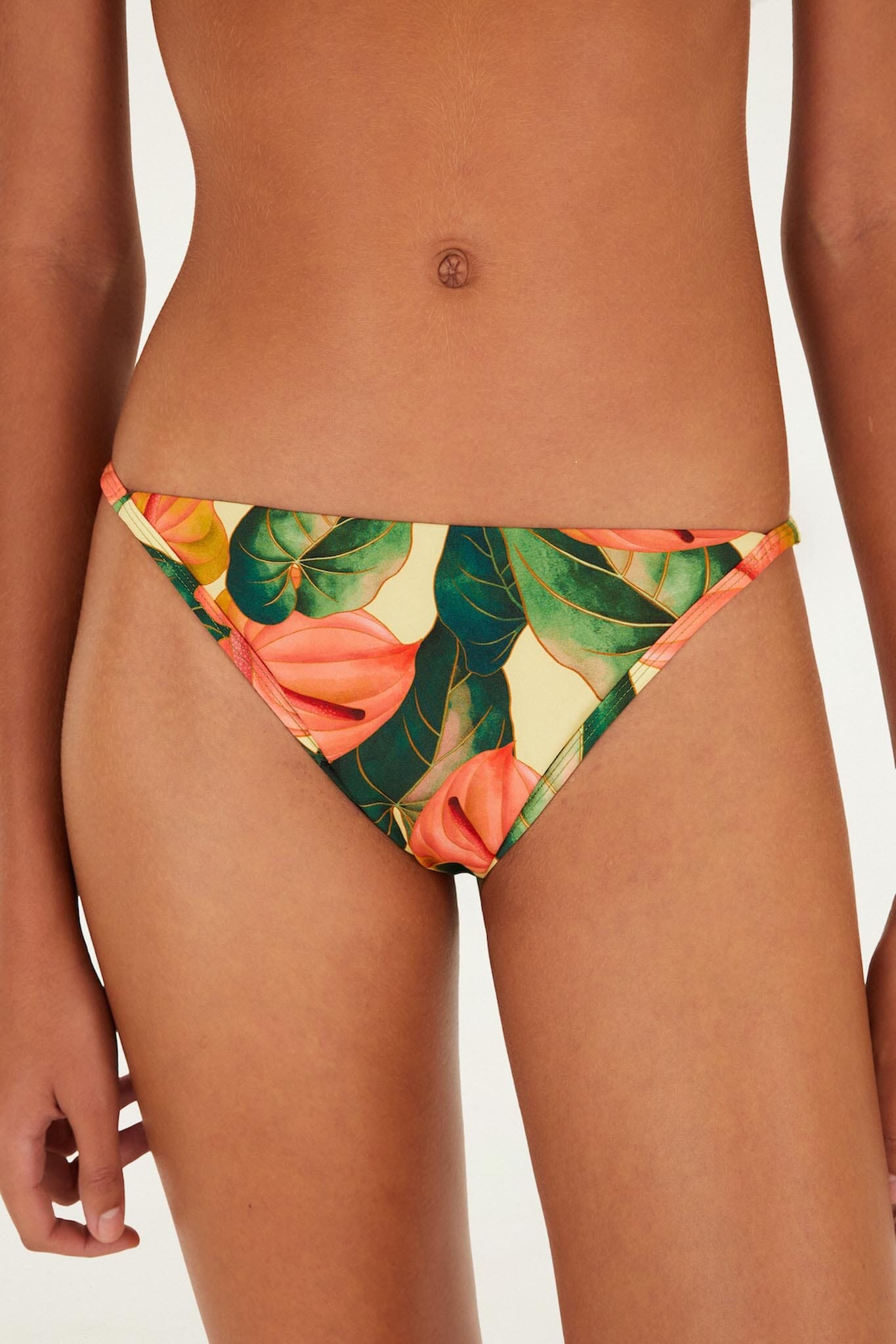 ANTURIUM GOLDGELB DÜNNES BASIC BIKINI-HOSE