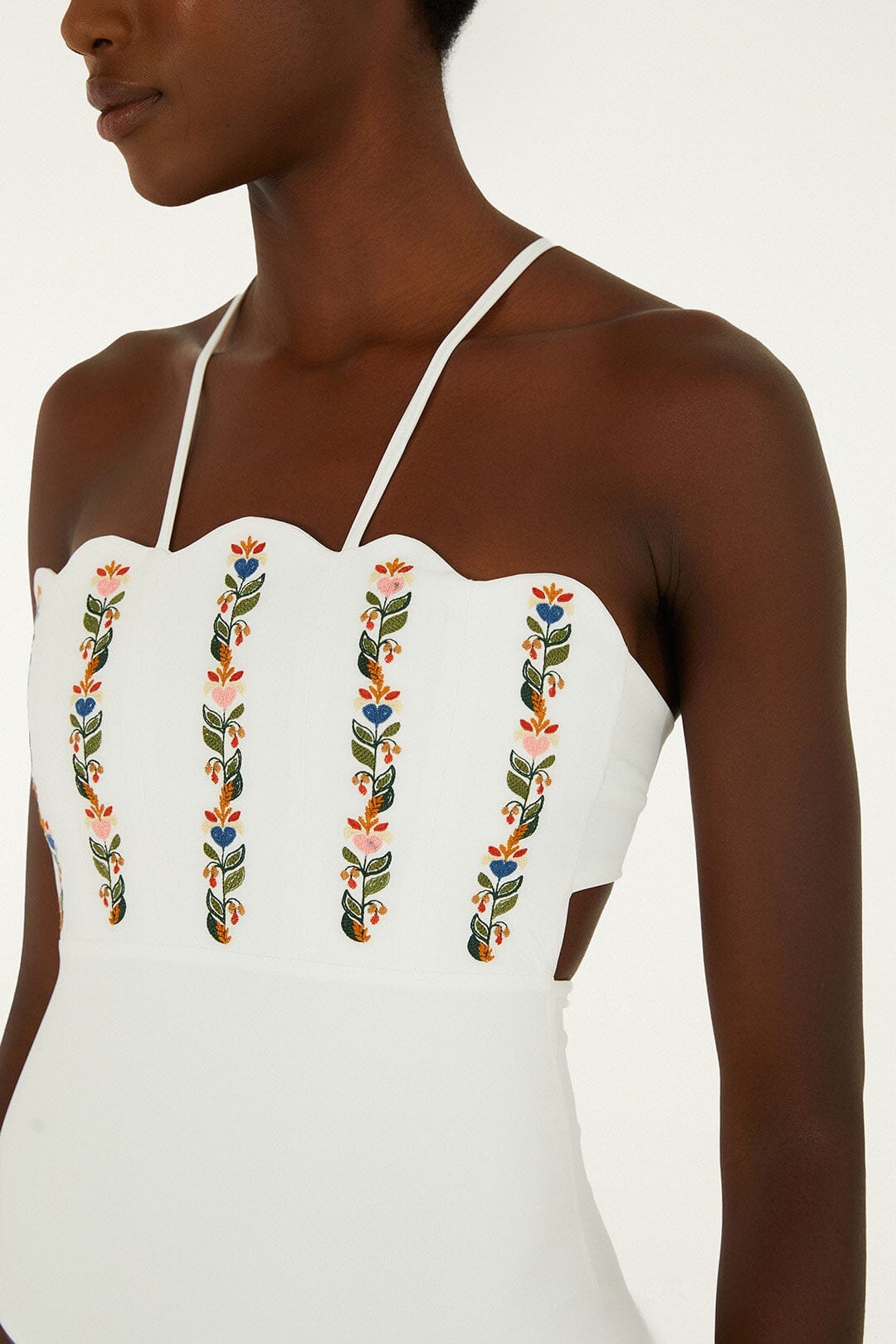 Maillot de bain une pièce court Off-White Stitched Garden