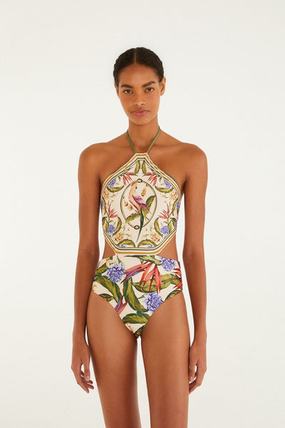 Light Blush Strelitzia One Piece | FARM Rio