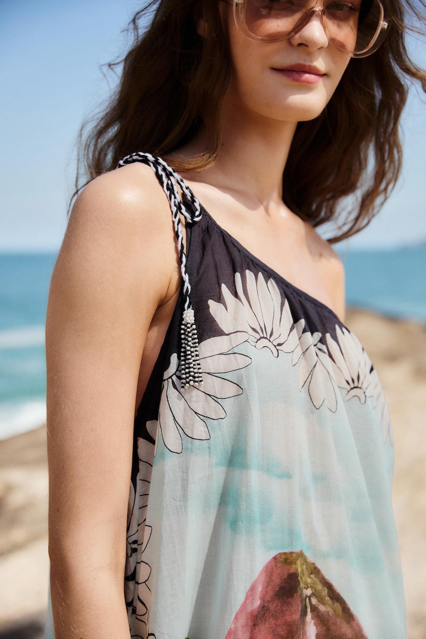 Robe longue multicolore Copacabana Beach