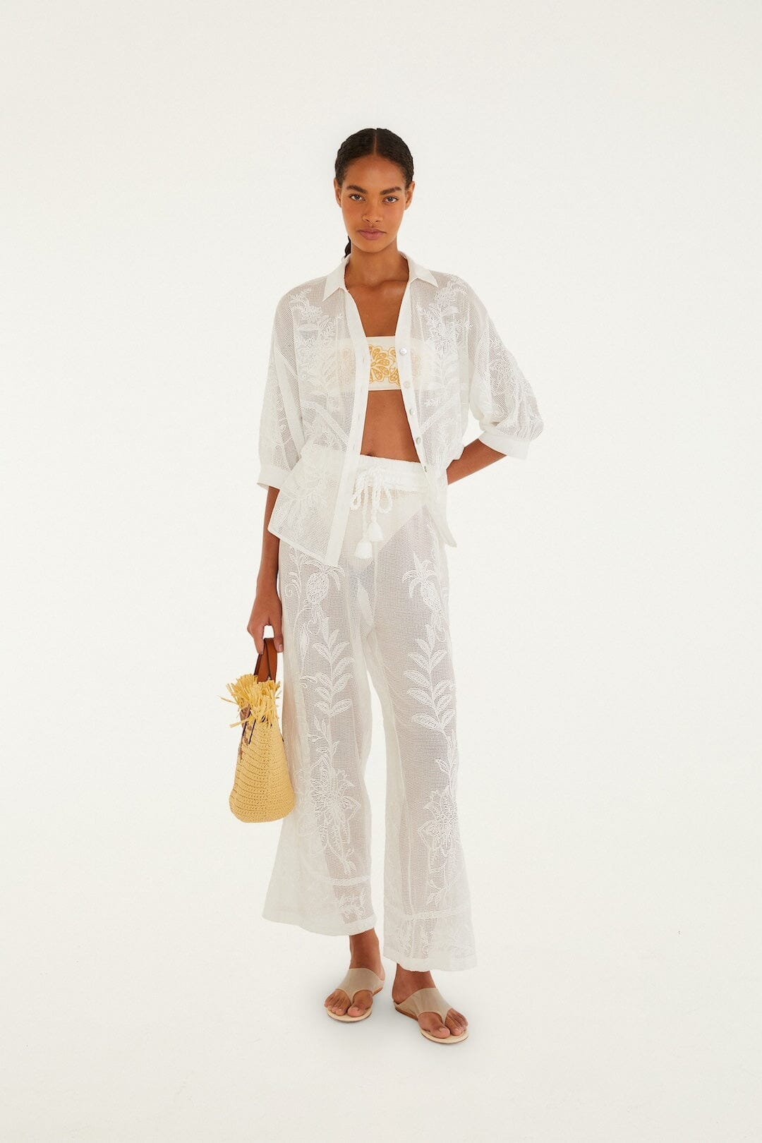 Chemisier Nina blanc cassé