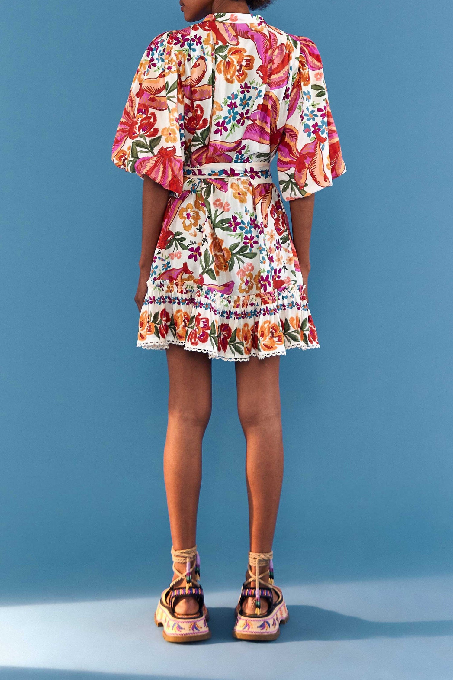 farm rio black spring bananas print mini dress Farm Rio Ripe Bananas Mini Dress