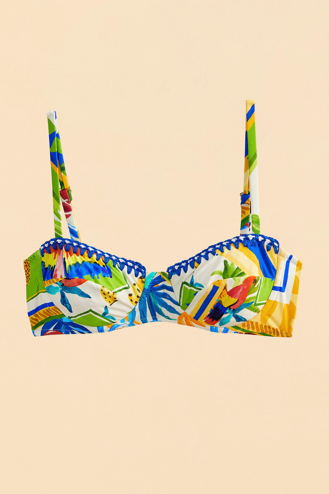 Bahia Mixed Scarves Underwire Bikini Top – FARM Rio