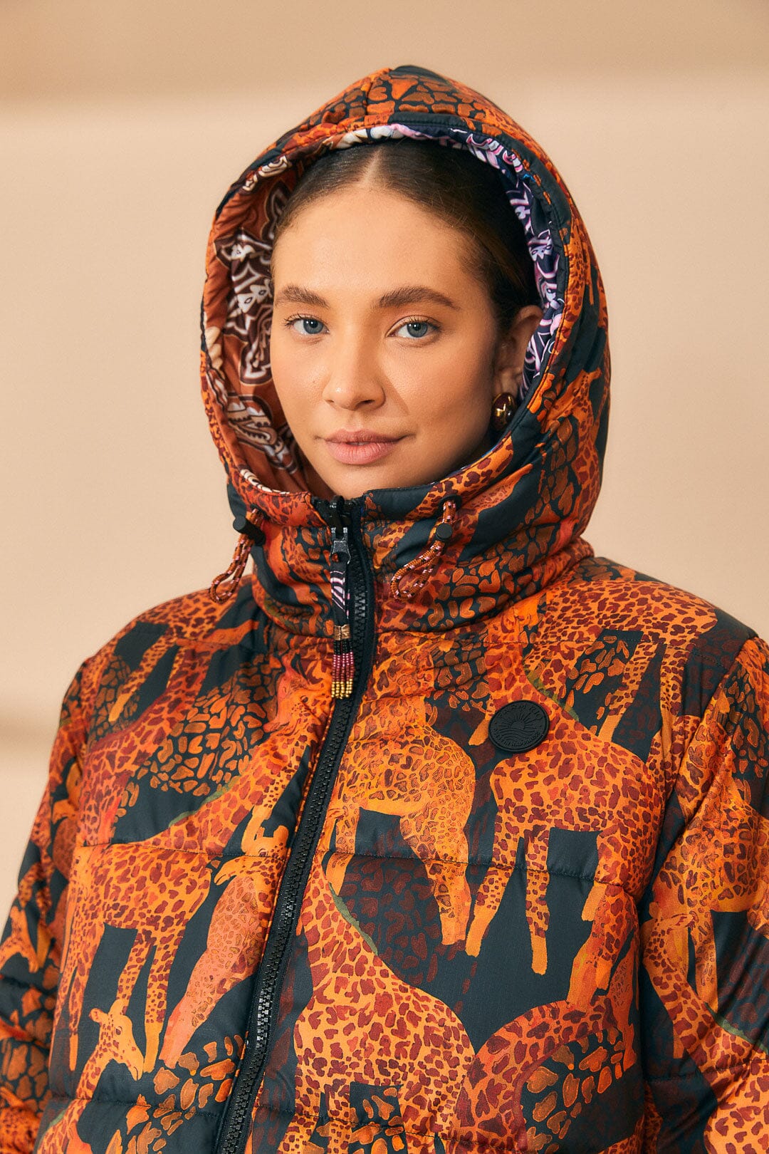 Black Sweet Mermaids Reversible Puffer Jacket – FARM Rio