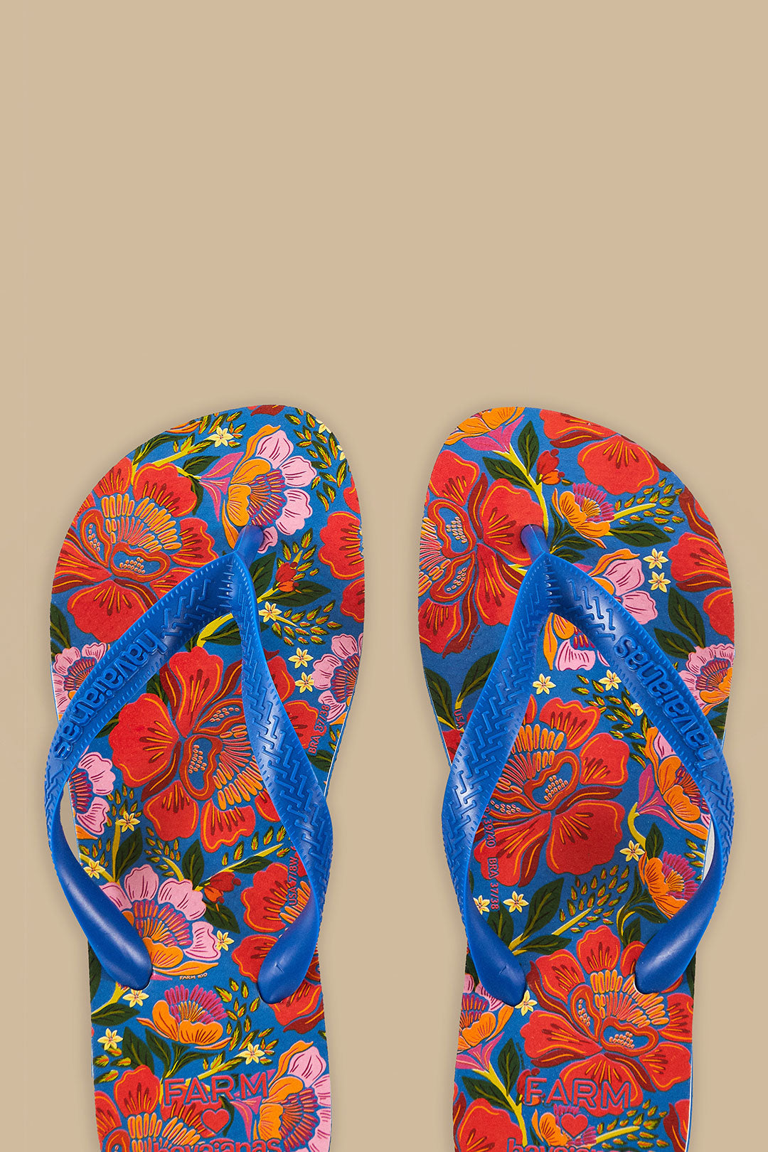 Sandales Havaianas Jardin Fleurs Bleues