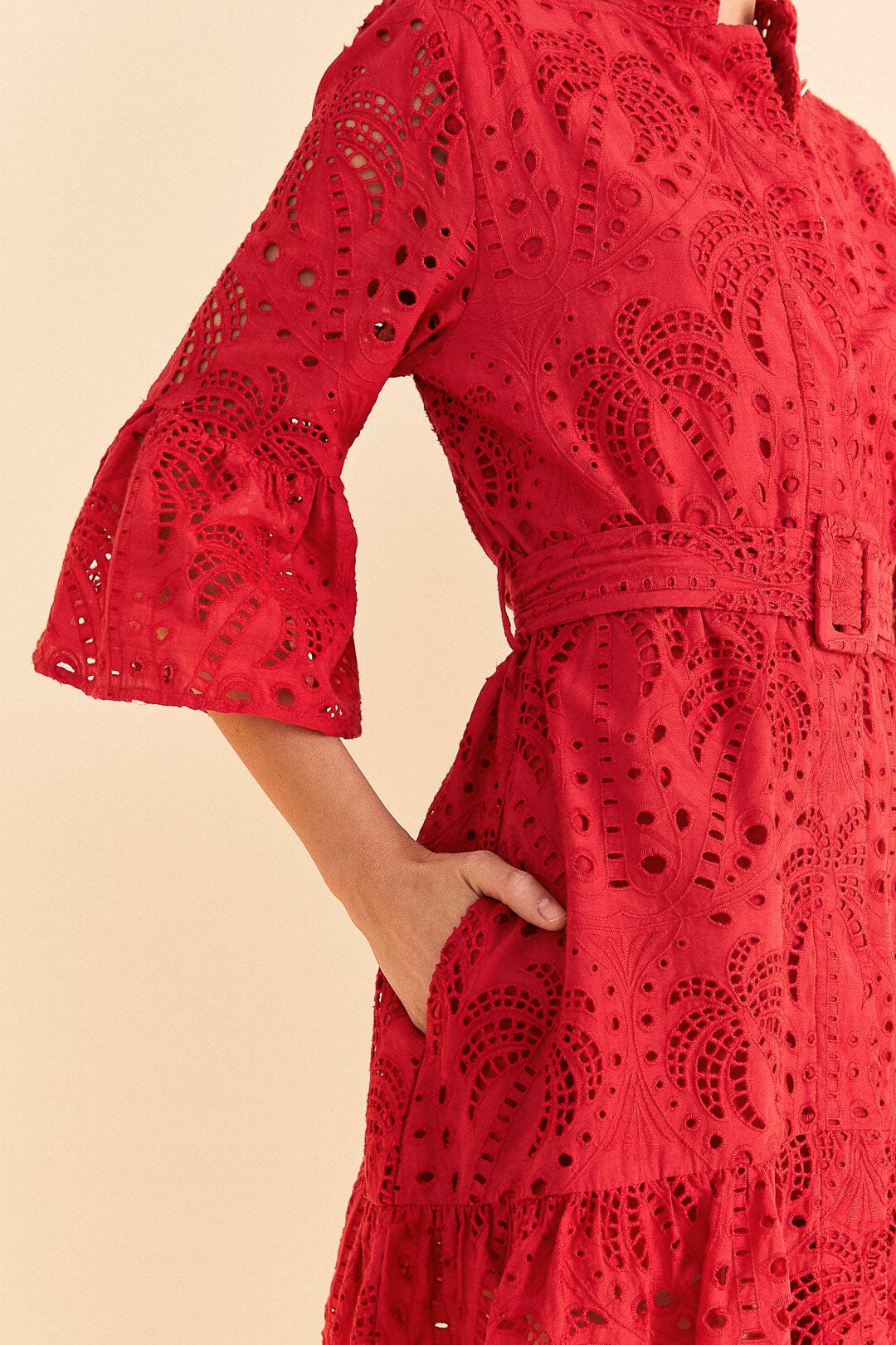 farm rio red palm tree mini dress Farm Rio Palm Tree Printed Mini Dress