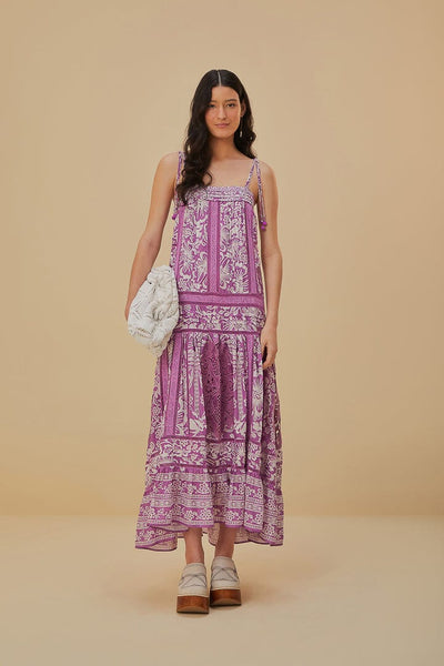 Lilac Sweet Garden Sleeveless Maxi Dress – FARM Rio