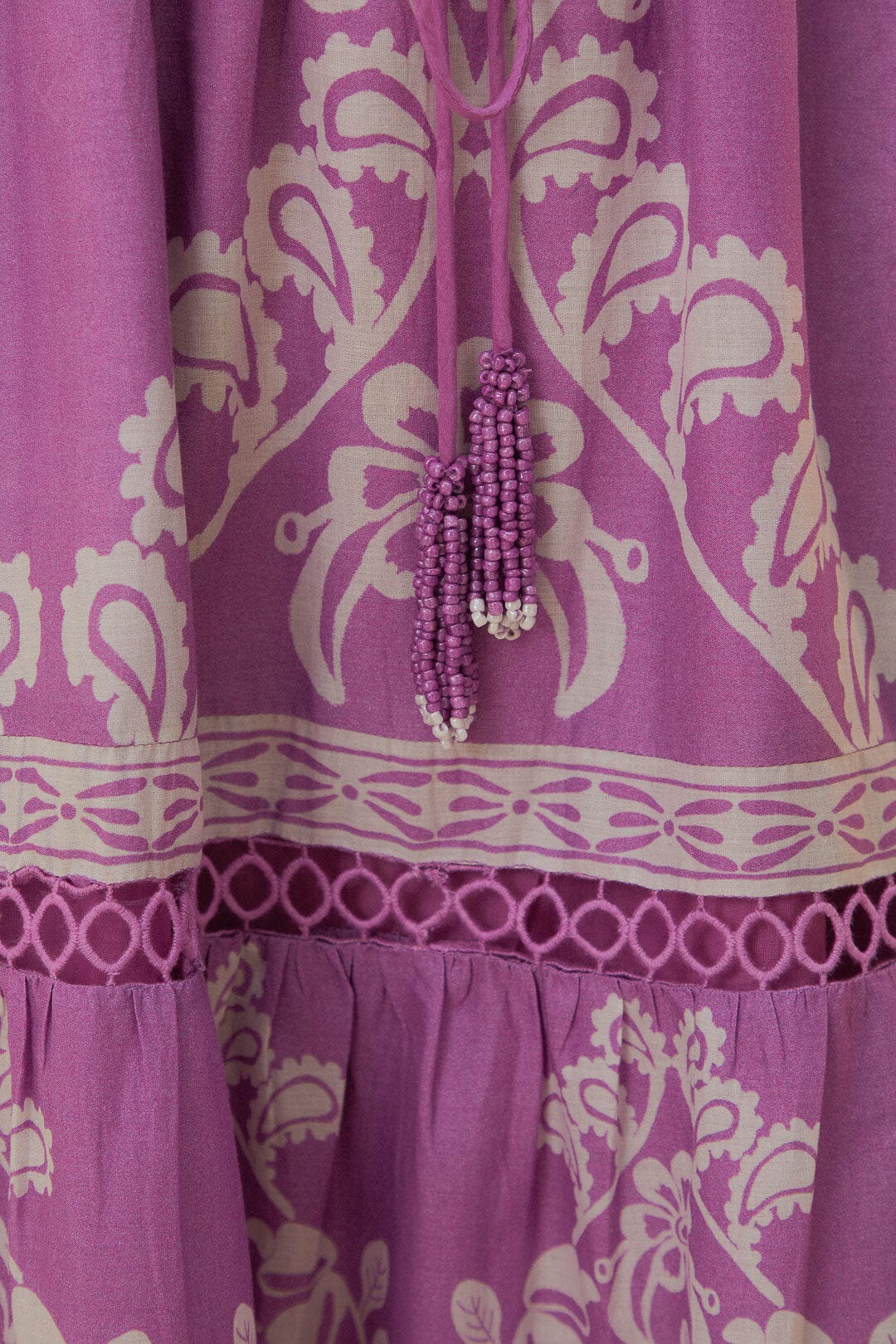 Robe longue lilas Sweet Garden