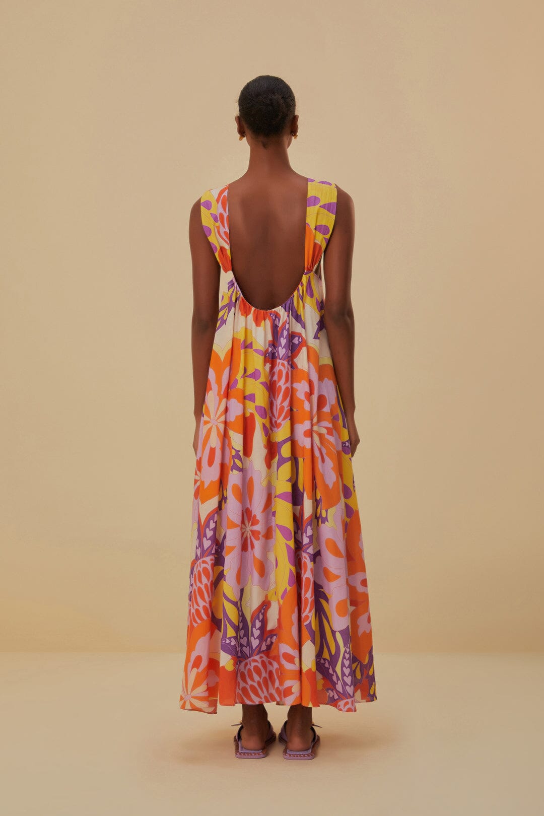 Lee Floral Sleeveless Maxi Dress