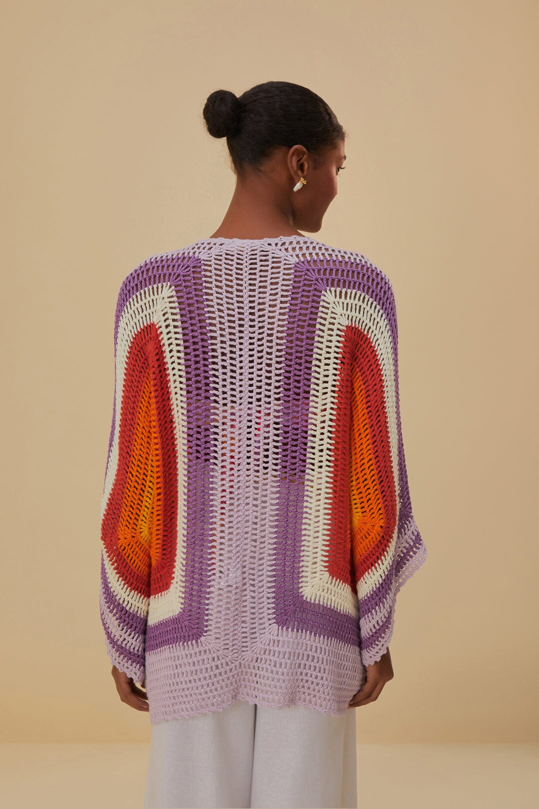 Sunset Crochet Square Kimono