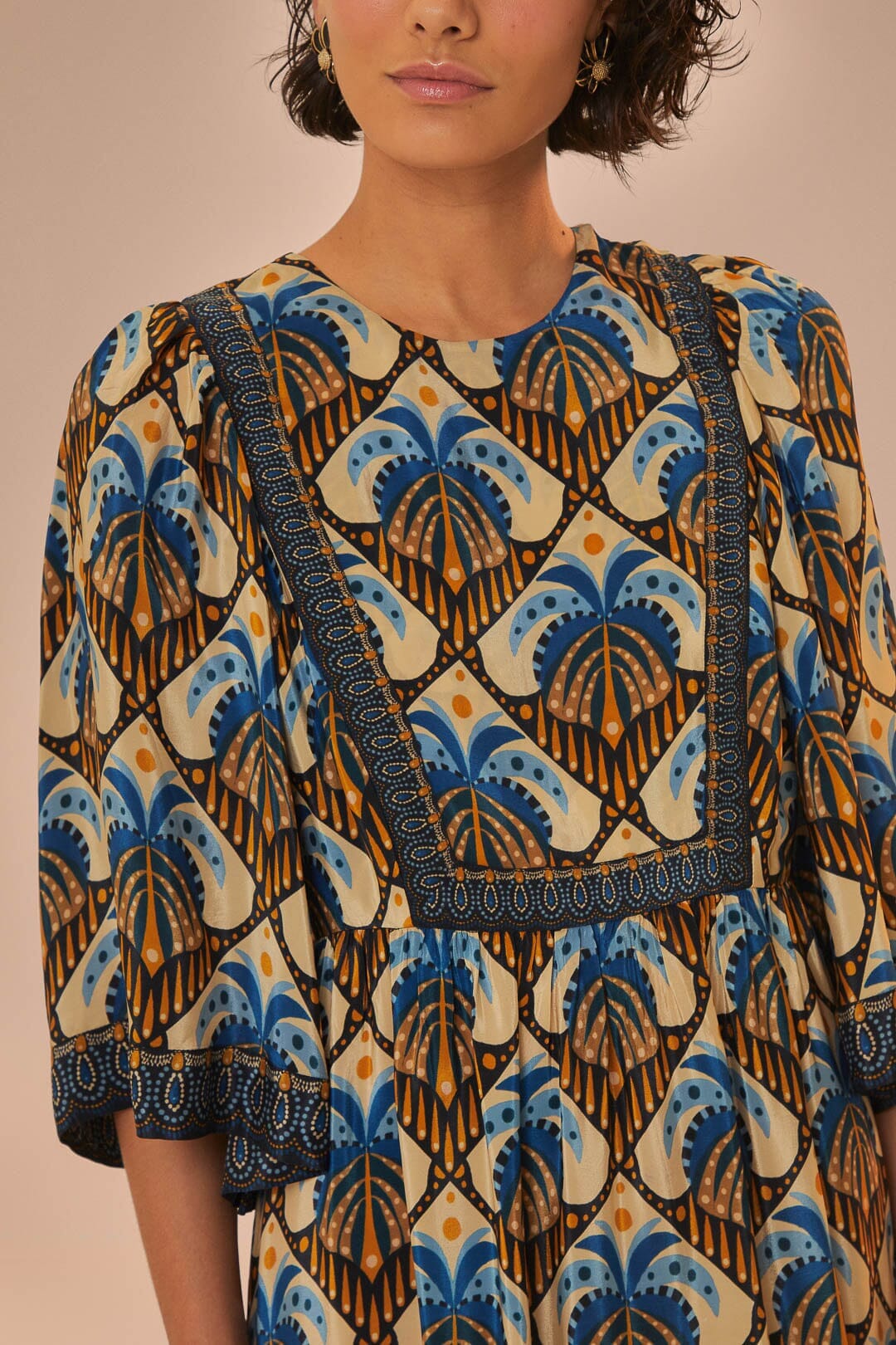 Beige Cocopalm Maxi Dress FARM Rio Beige Cocopalm Maxi Dress FARM Rio