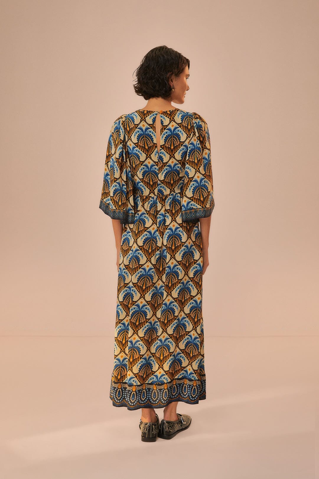 Beige Cocopalm Maxi Dress – FARM Rio