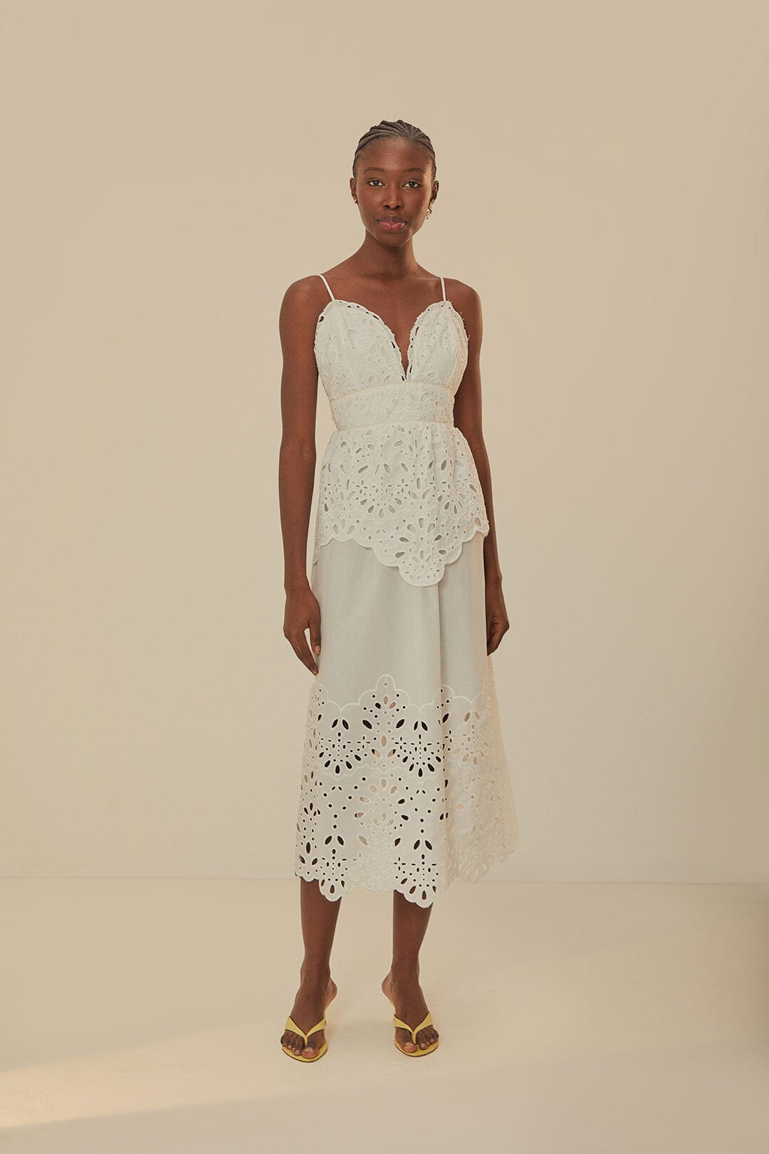 white sleeveless lace dress Elegant Long White Straps Sleeveless Lace Wedding Dress Long Slit Online