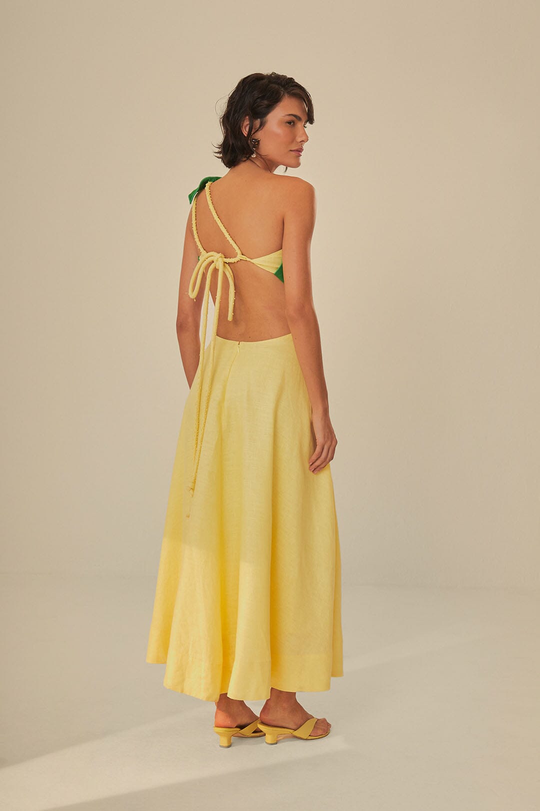 Palm Tree Cutwork Midi Dress FARM Rio Palm Tree Cutwork Midi Dress FARM Rio