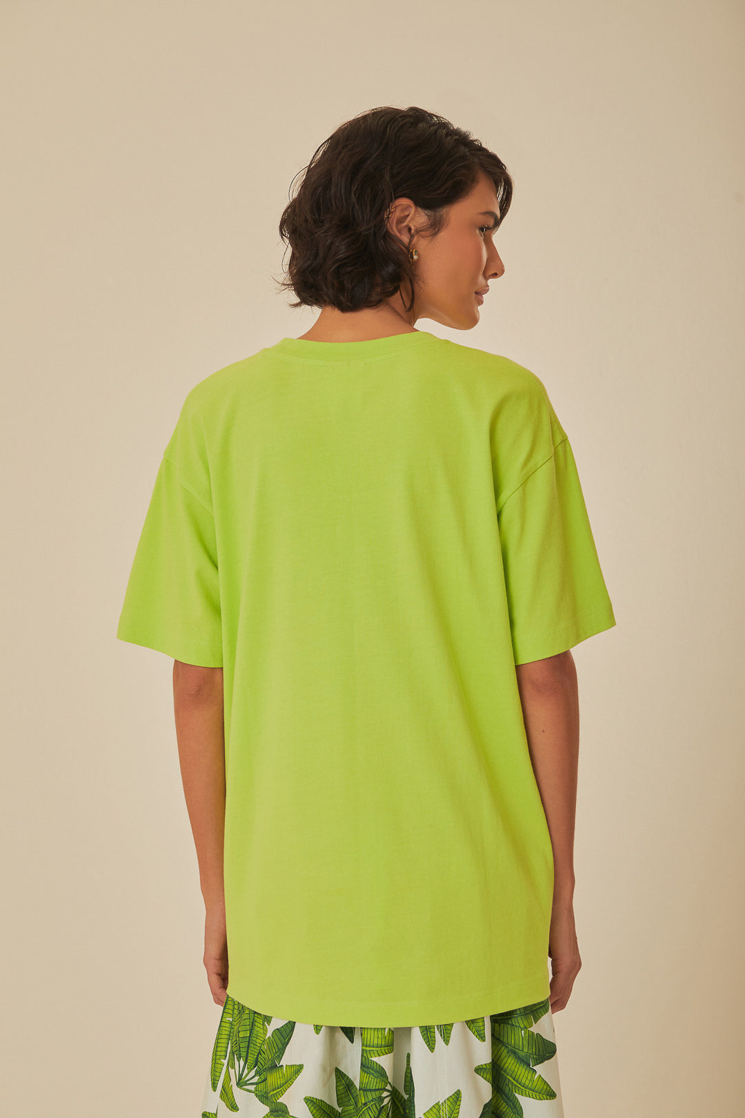 T-shirt en coton biologique vert Sounds Like Brasil