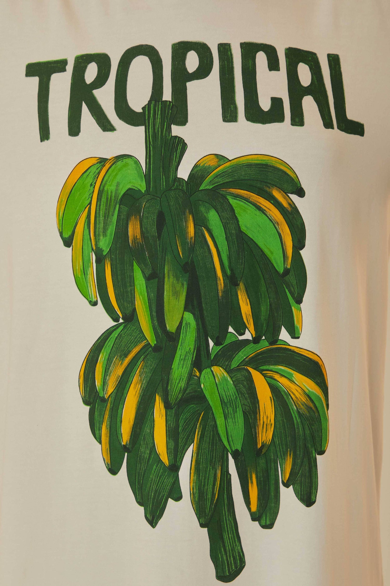 Off-White Tropical T-Shirt Dress FARM Rio Off-White Tropical T-Shirt Dress FARM Rio