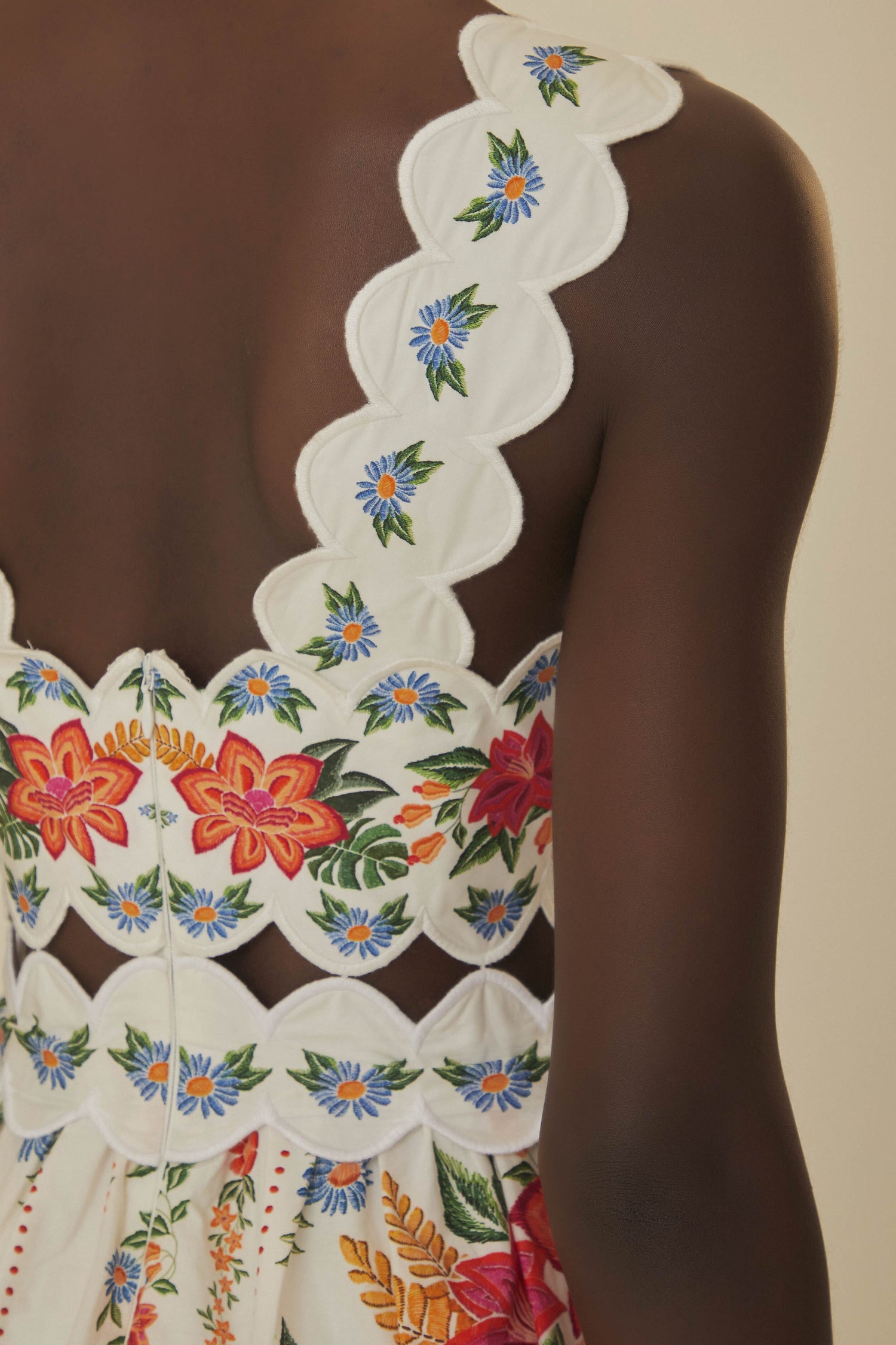 Off-White Bloom Garden Maxi Dress FARM Rio Off-White Bloom Garden Maxi Dress FARM Rio