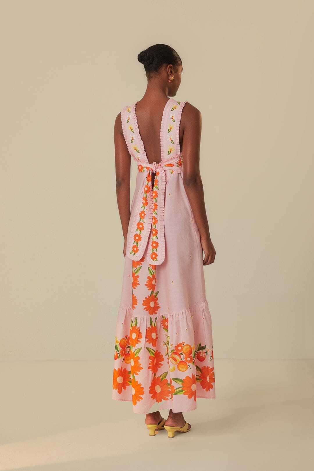 farm rio pink papaya salad maxi dress Pink Papaya Salad Maxi Dress FARM Rio