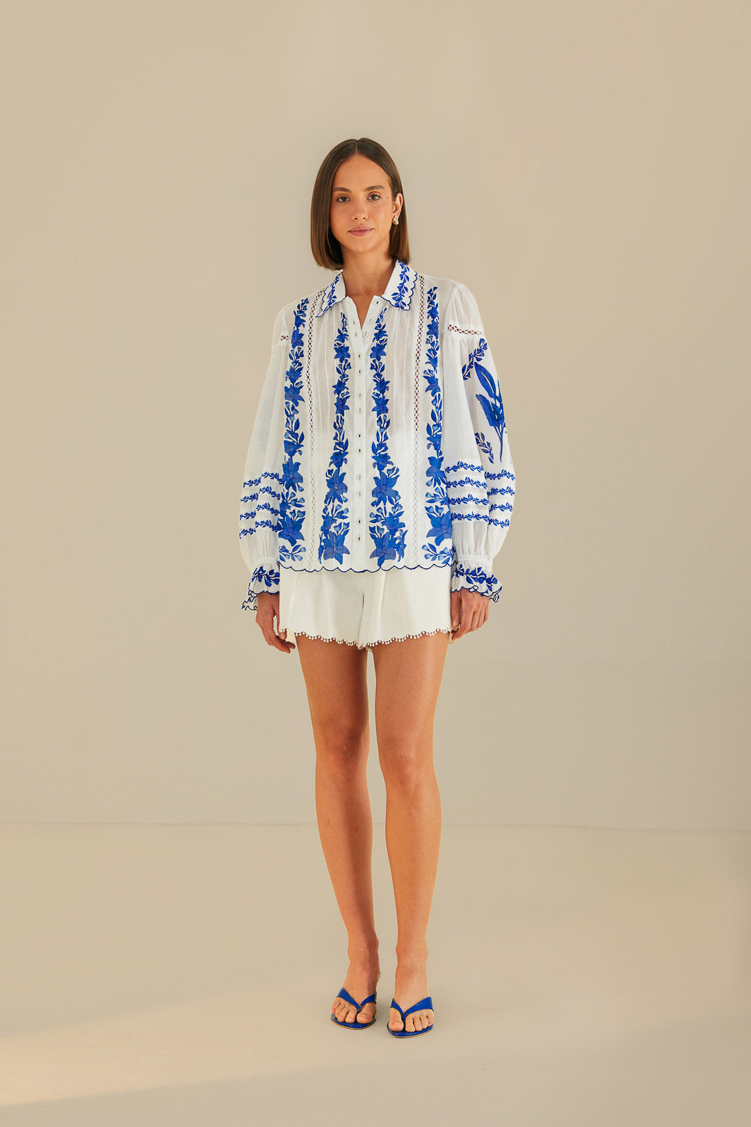 Off-White Blue Yard Blouse