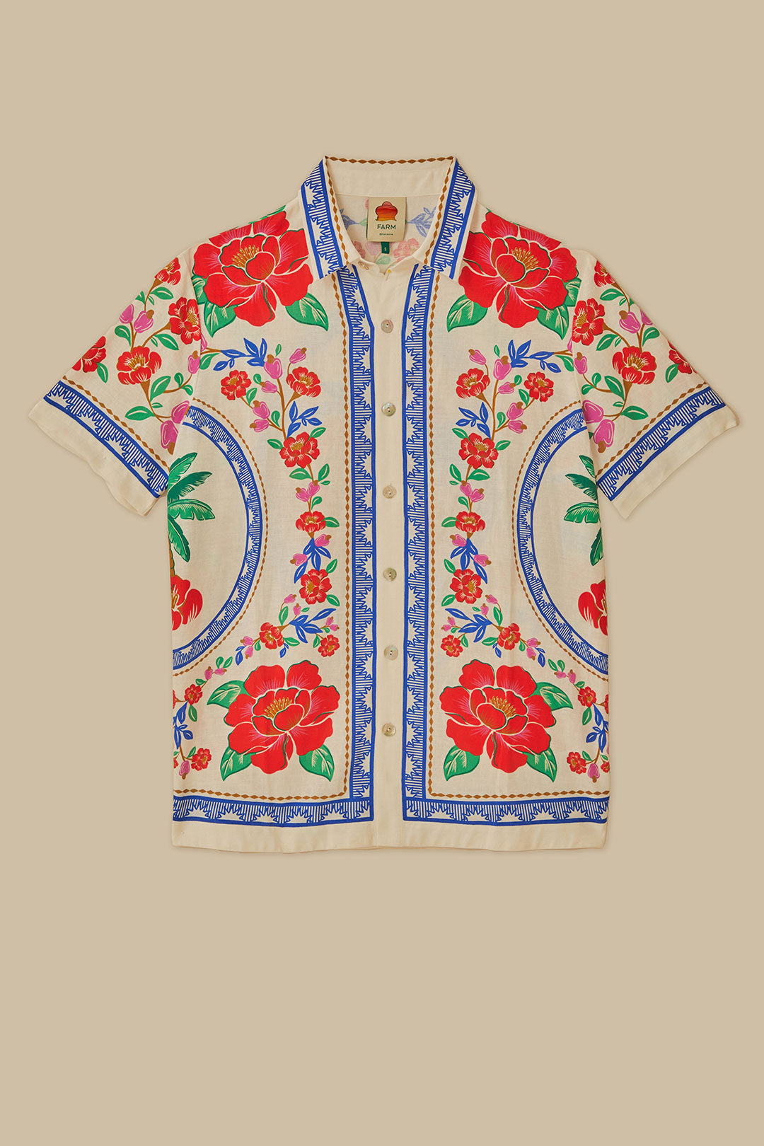 Chemise unisexe de plage de fleurs