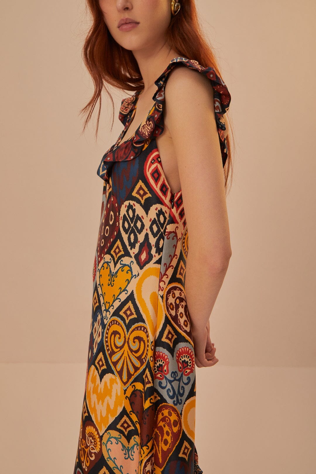 black hearts ikat mini dress Black Hearts Ikat Mini Skirt FARM Rio