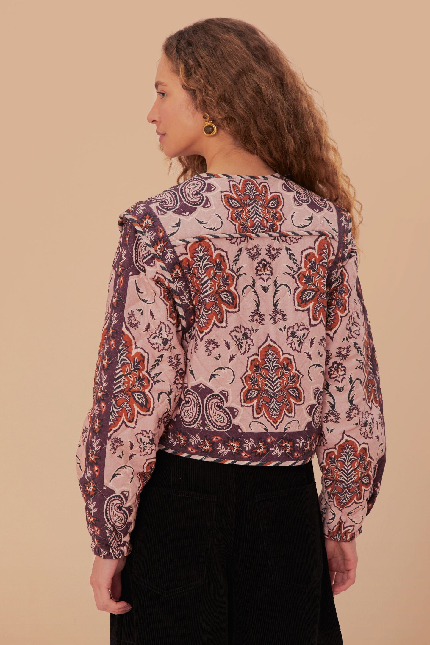 Veste à manches longues Glam Tapestry bordeaux