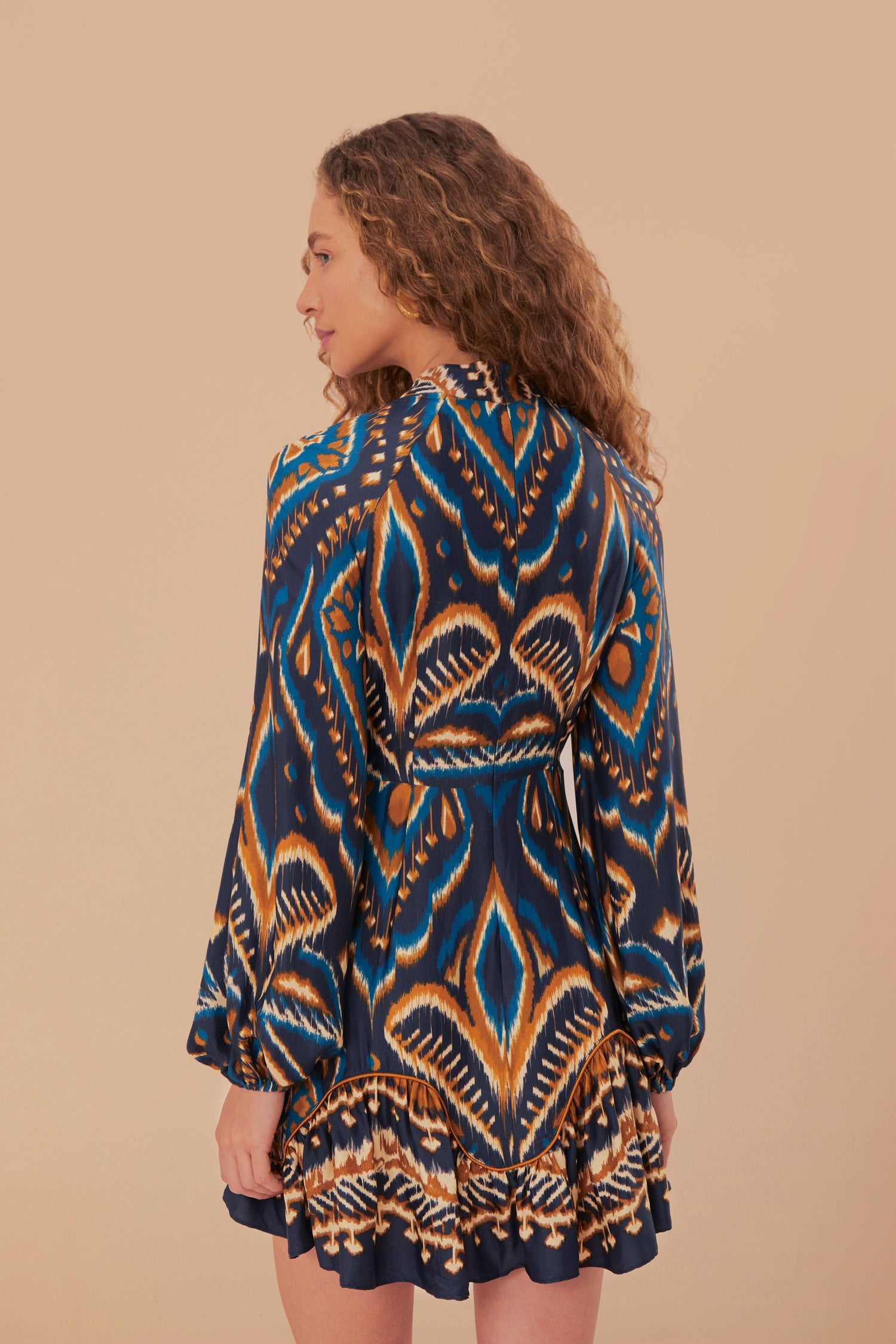 Blue Pineapple Ikat Mini Dress – FARM Rio
