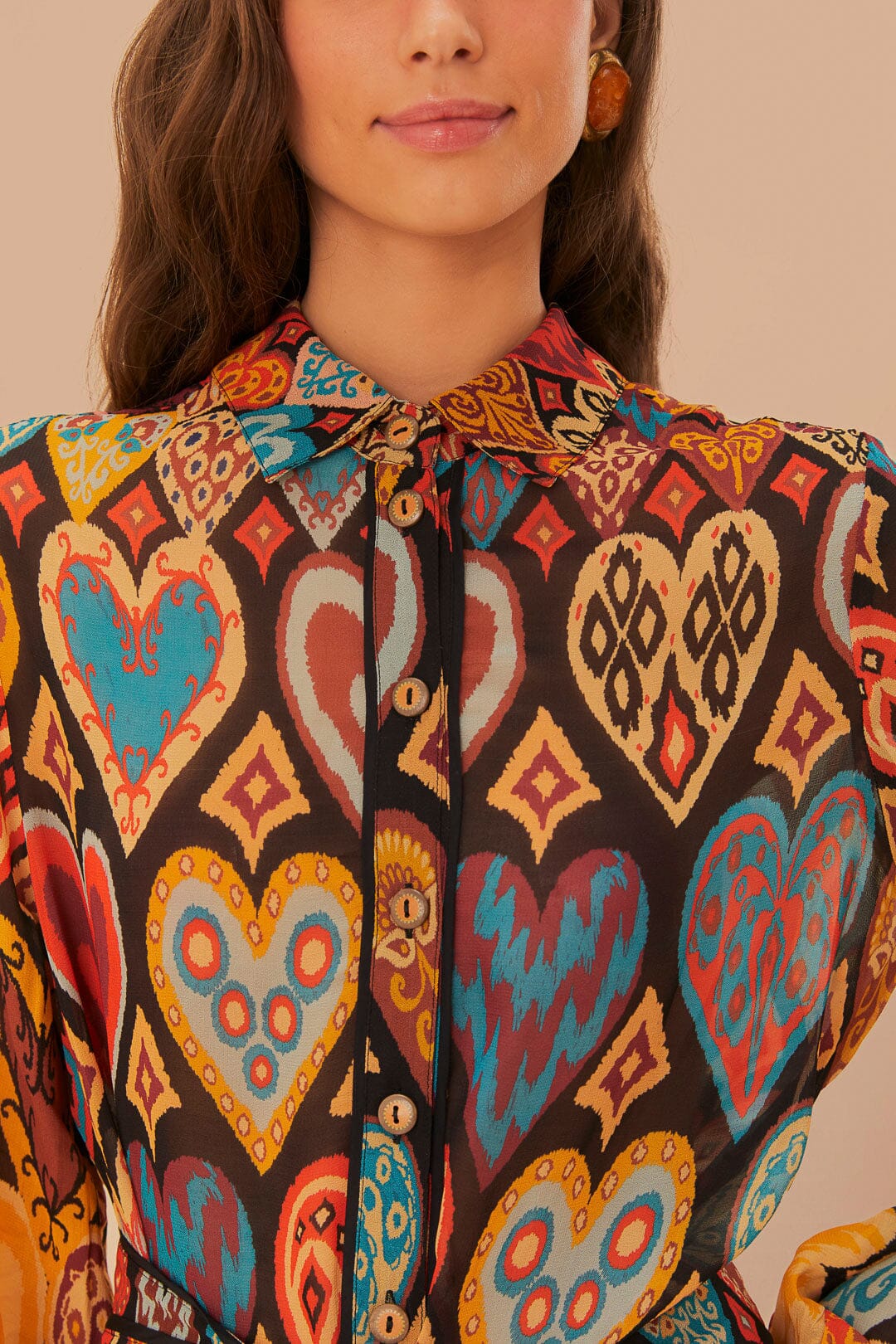 black hearts ikat mini dress Black Hearts Ikat Mini Skirt FARM Rio