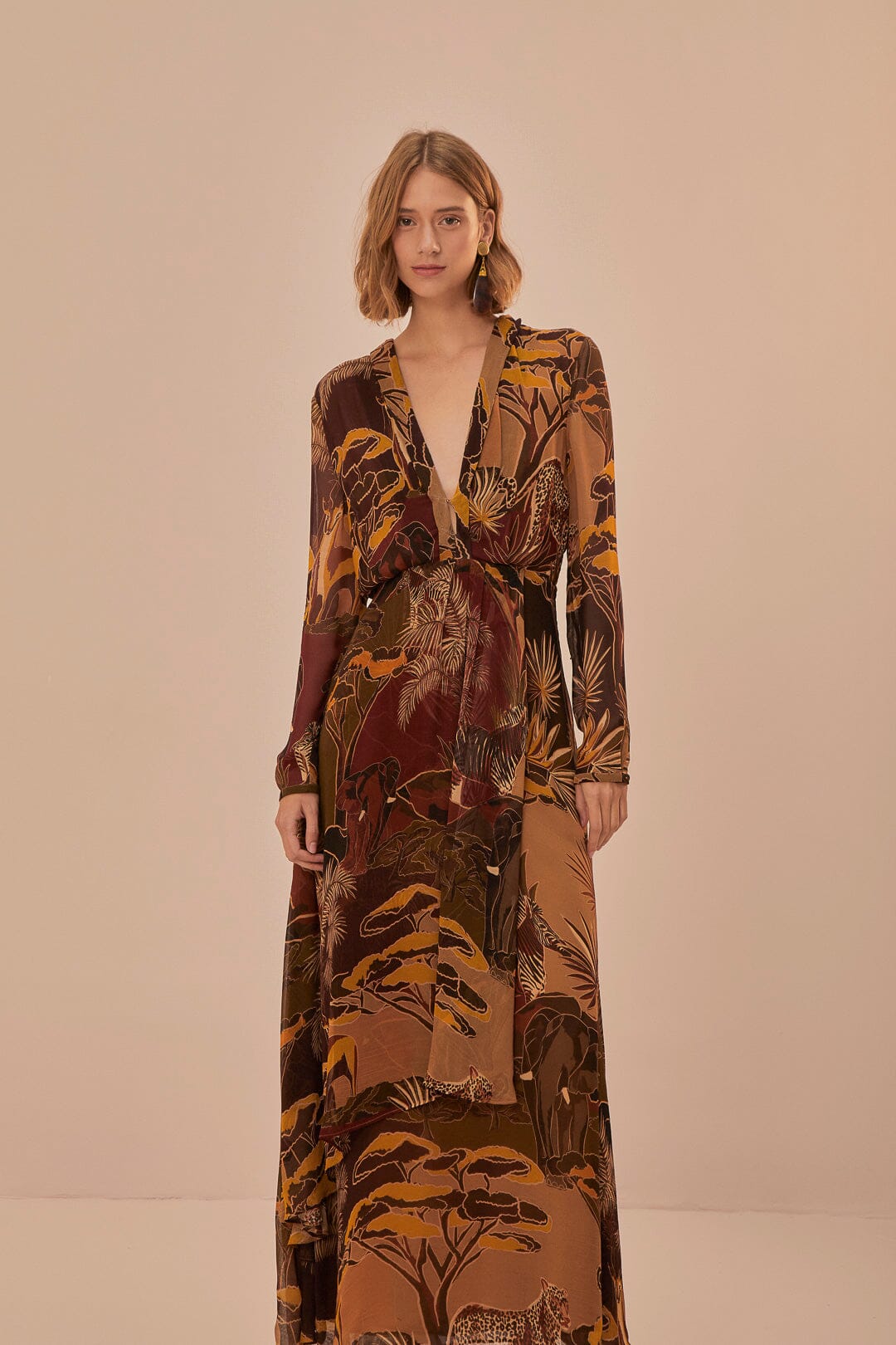 Robe longue Savana Dream caramel