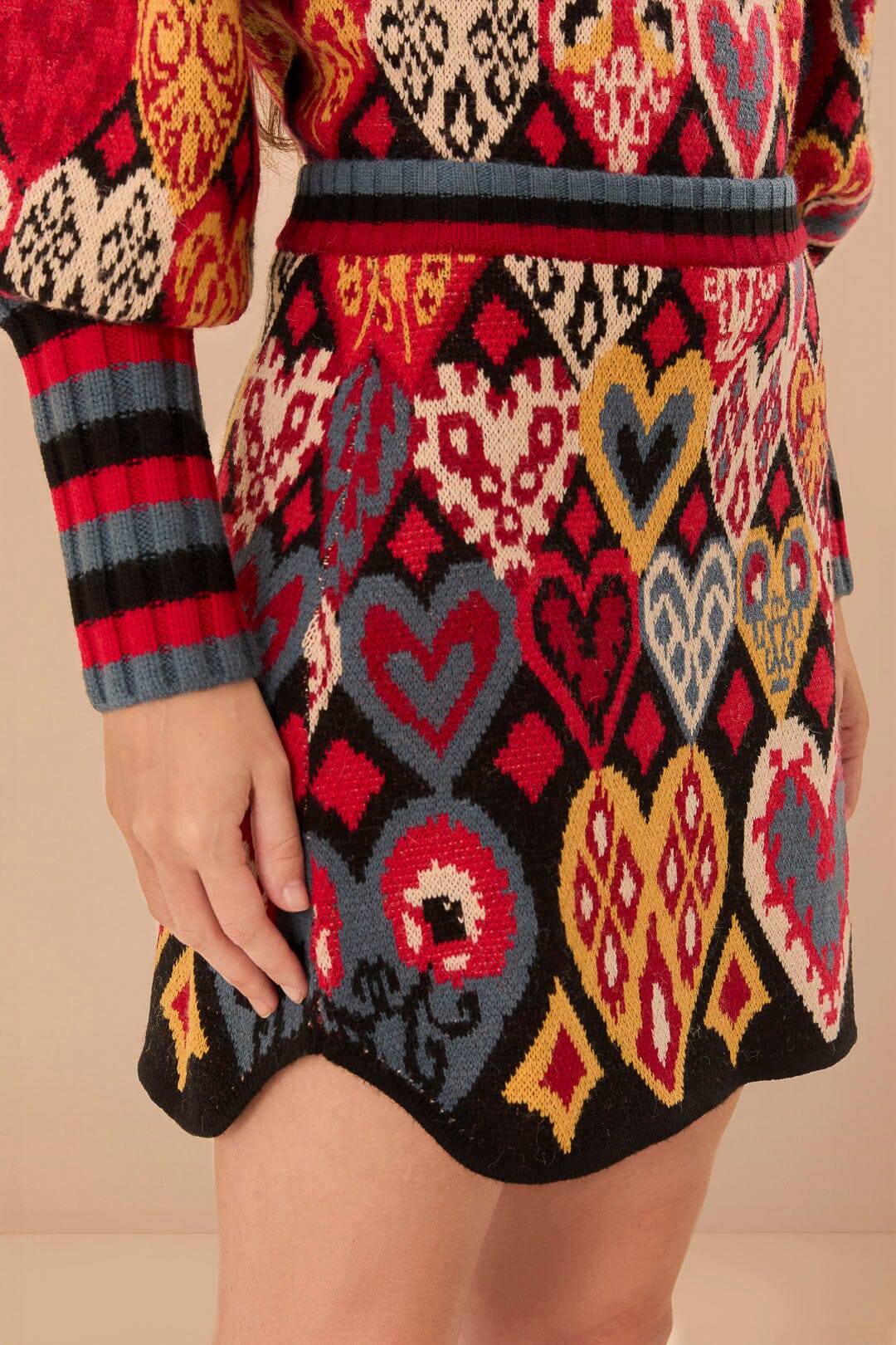 black hearts ikat mini dress Black Hearts Ikat Mini Dress FARM Rio