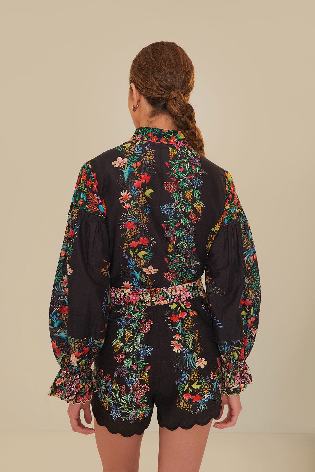 farm rio delicate forest scarves mini dress FARM Rio