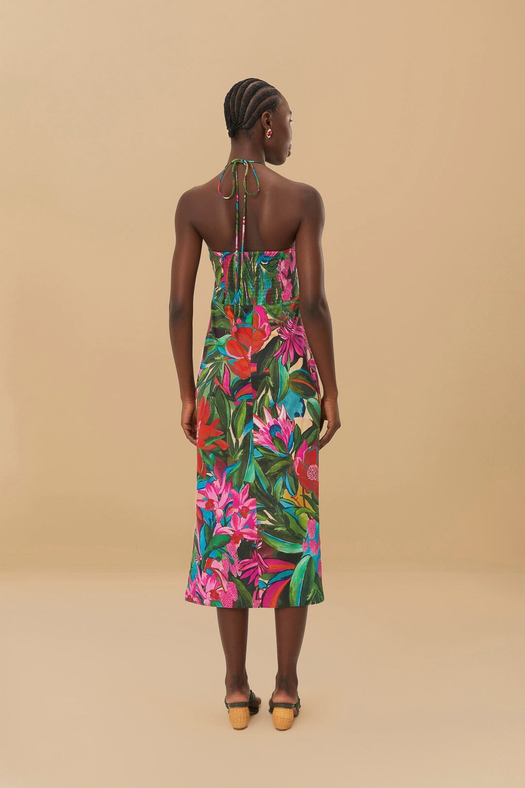 Multicolor Jardin De Reve Midi Dress FARM Rio Multicolor Jardin De Reve Midi Dress FARM Rio