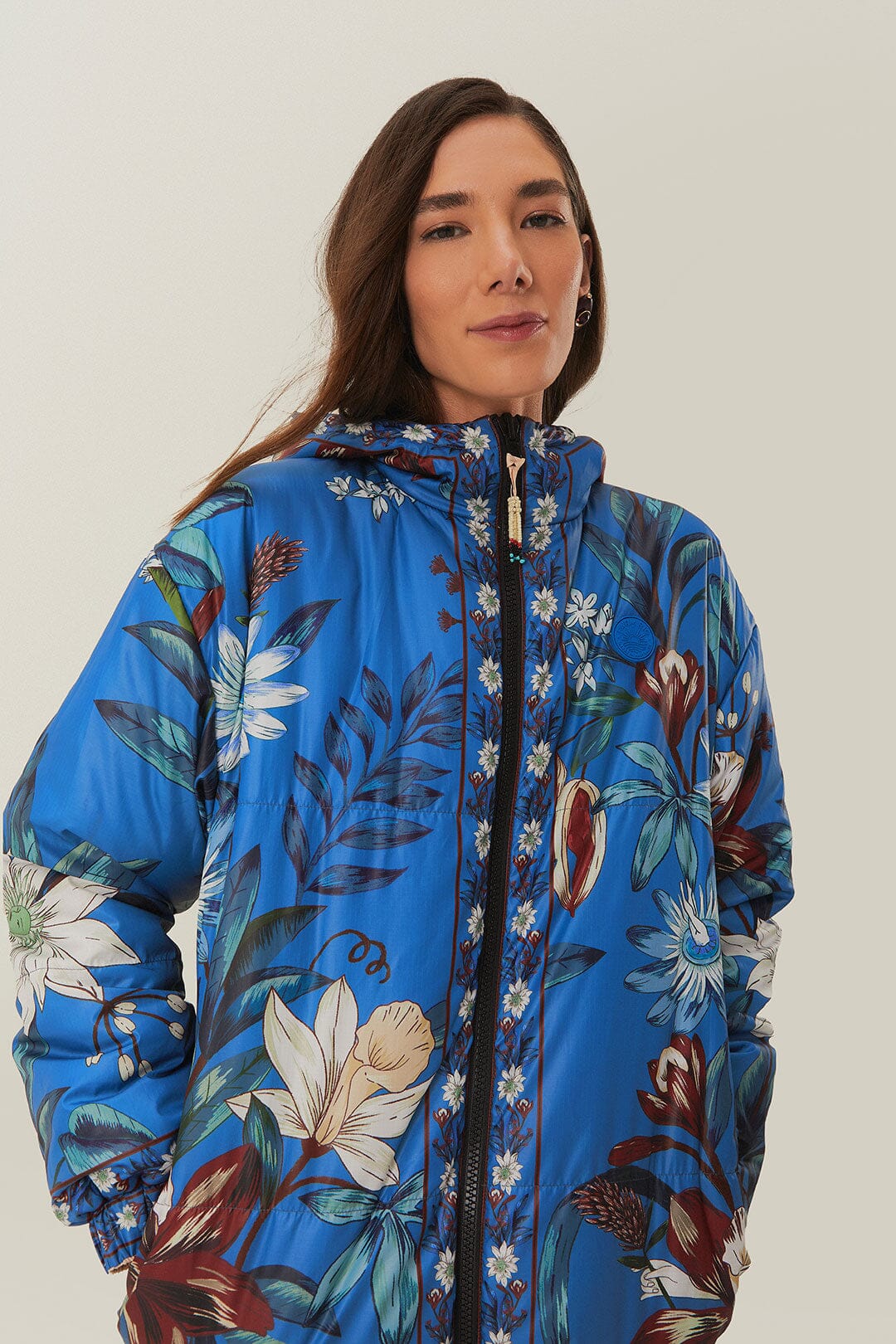 Reversible Cashew Mandala Puffer Jacket