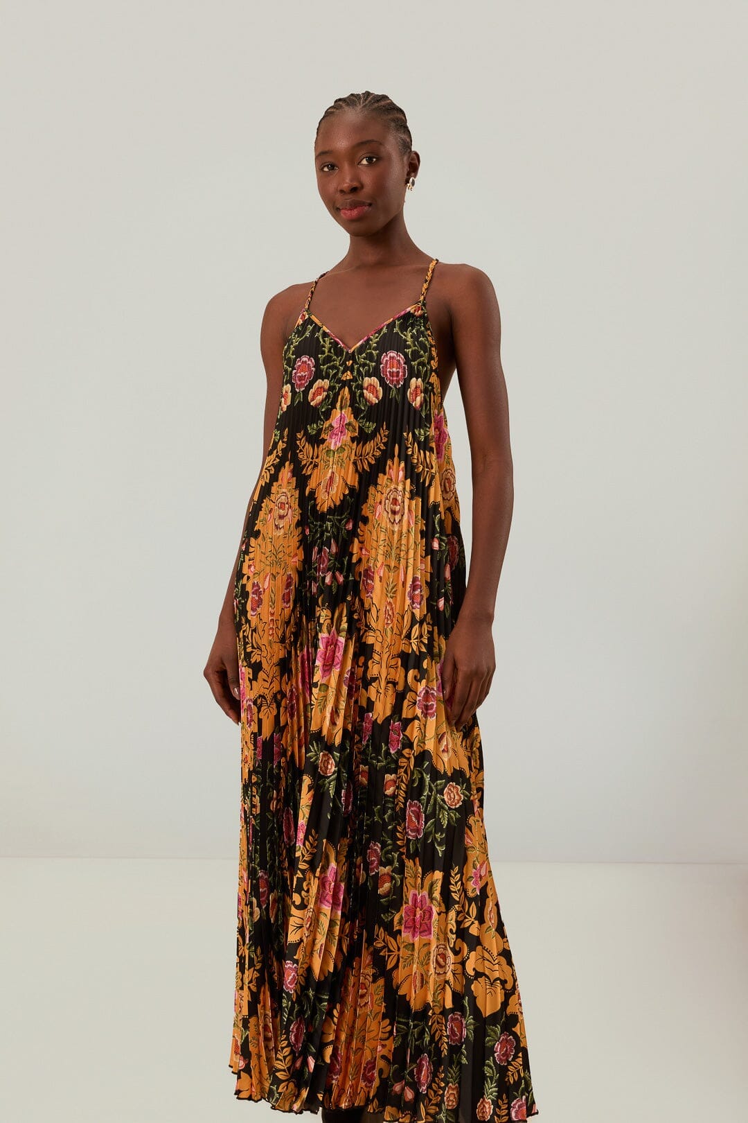 farm rio arabesque floral midi dress Arabesque Floral Gown