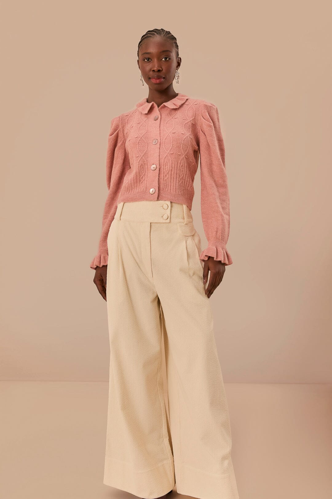 Off-White Double Waistband Pants – FARM Rio Off-White Double Waistband Pants – FARM Rio