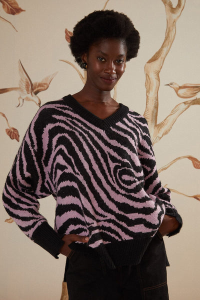 Zebra Skin Knit Sweater – FARM Rio