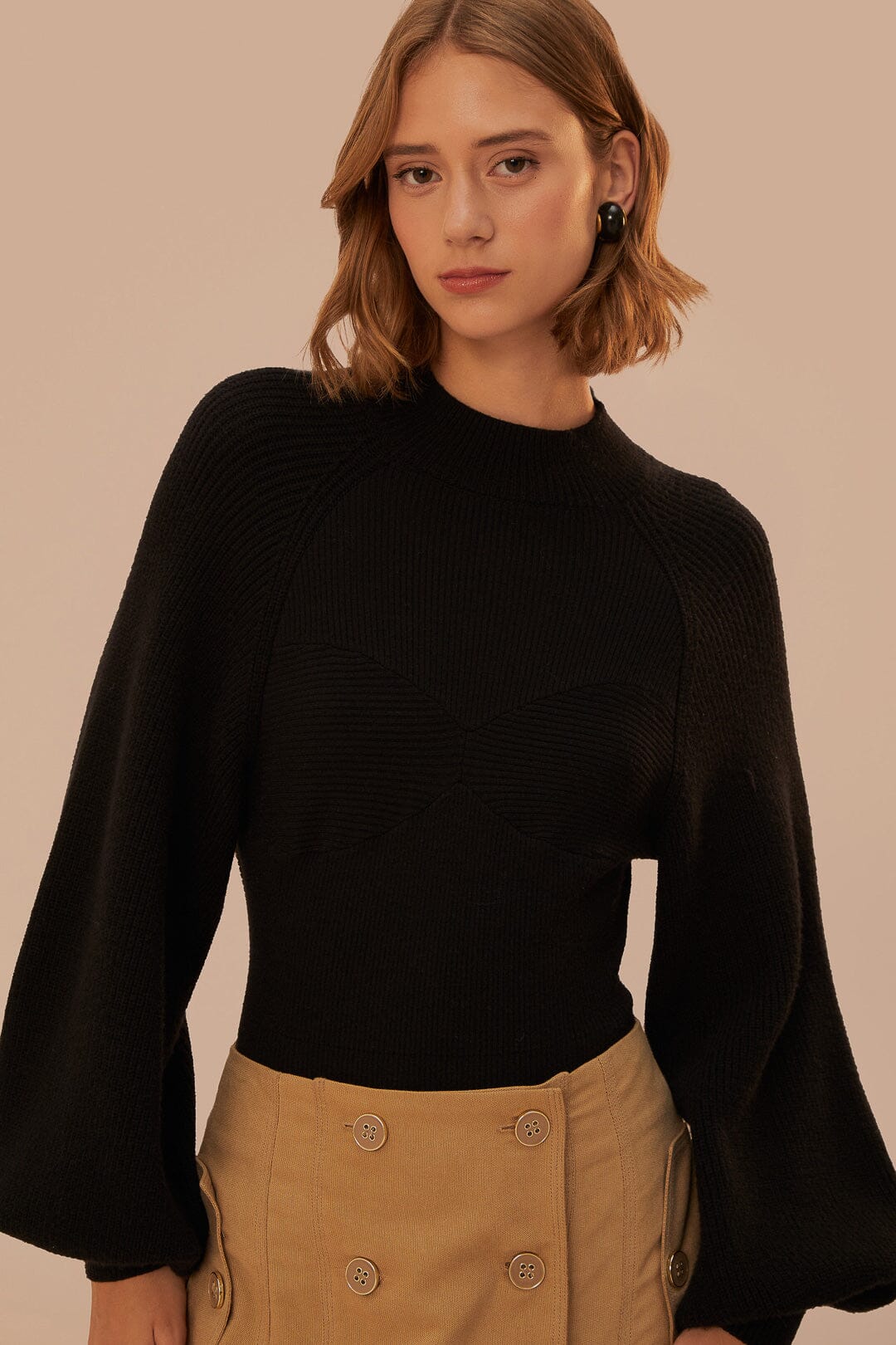 Black Knit Bodysuit