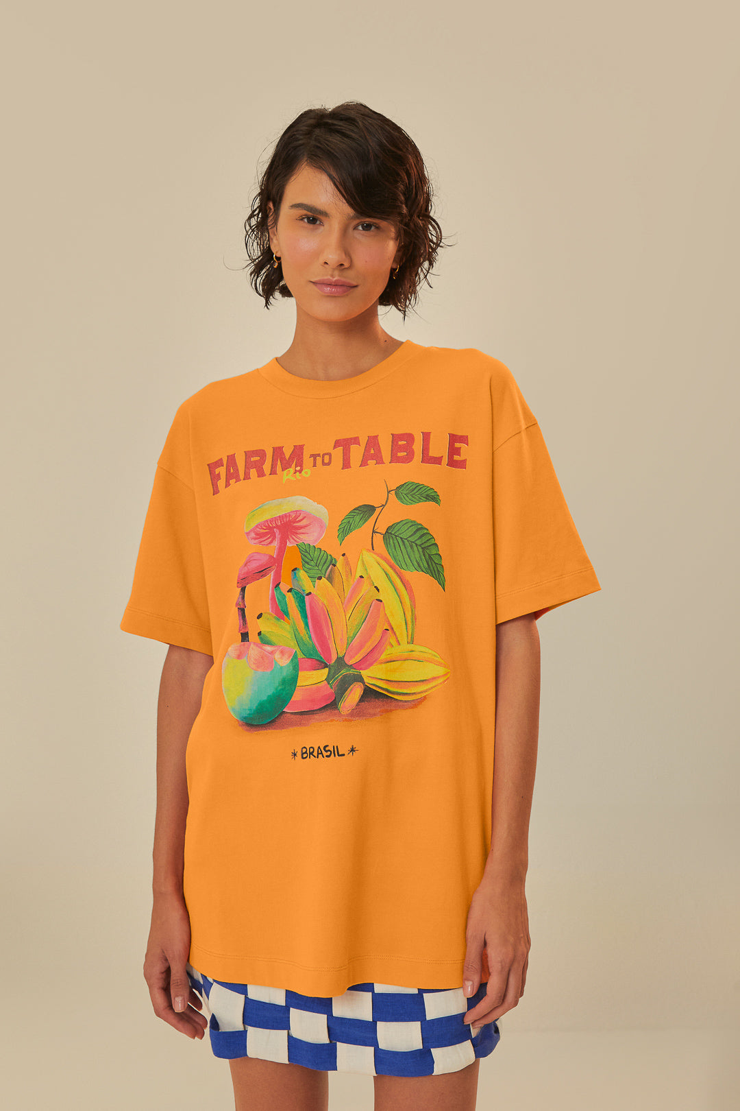 Orange Farm T-shirt en coton biologique Rio To Table