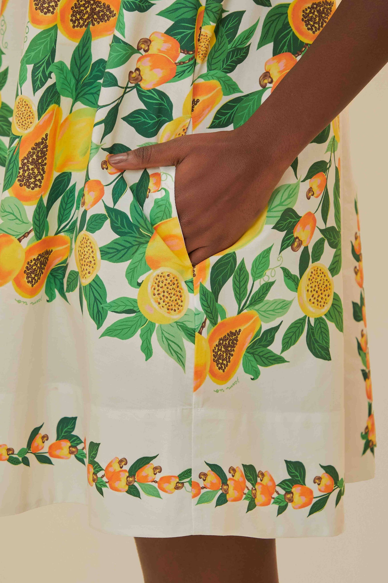 papaya salad scarf mini dress NWT Farm Rio Papaya Salad Scarf Mini Dress