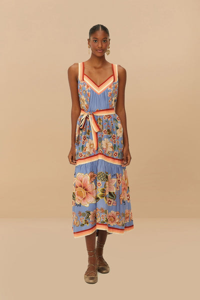 superbloom tapestry cream maxi dress Superbloom Tapestry Cream Maxi Dress by FARM Rio
