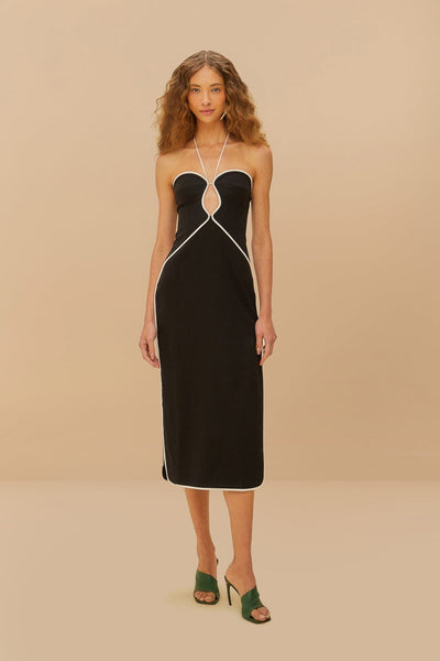 farm rio white cut out midi dress Farm Rio Flower Top Cut Out Midi Dress In Off-White - 20% Off