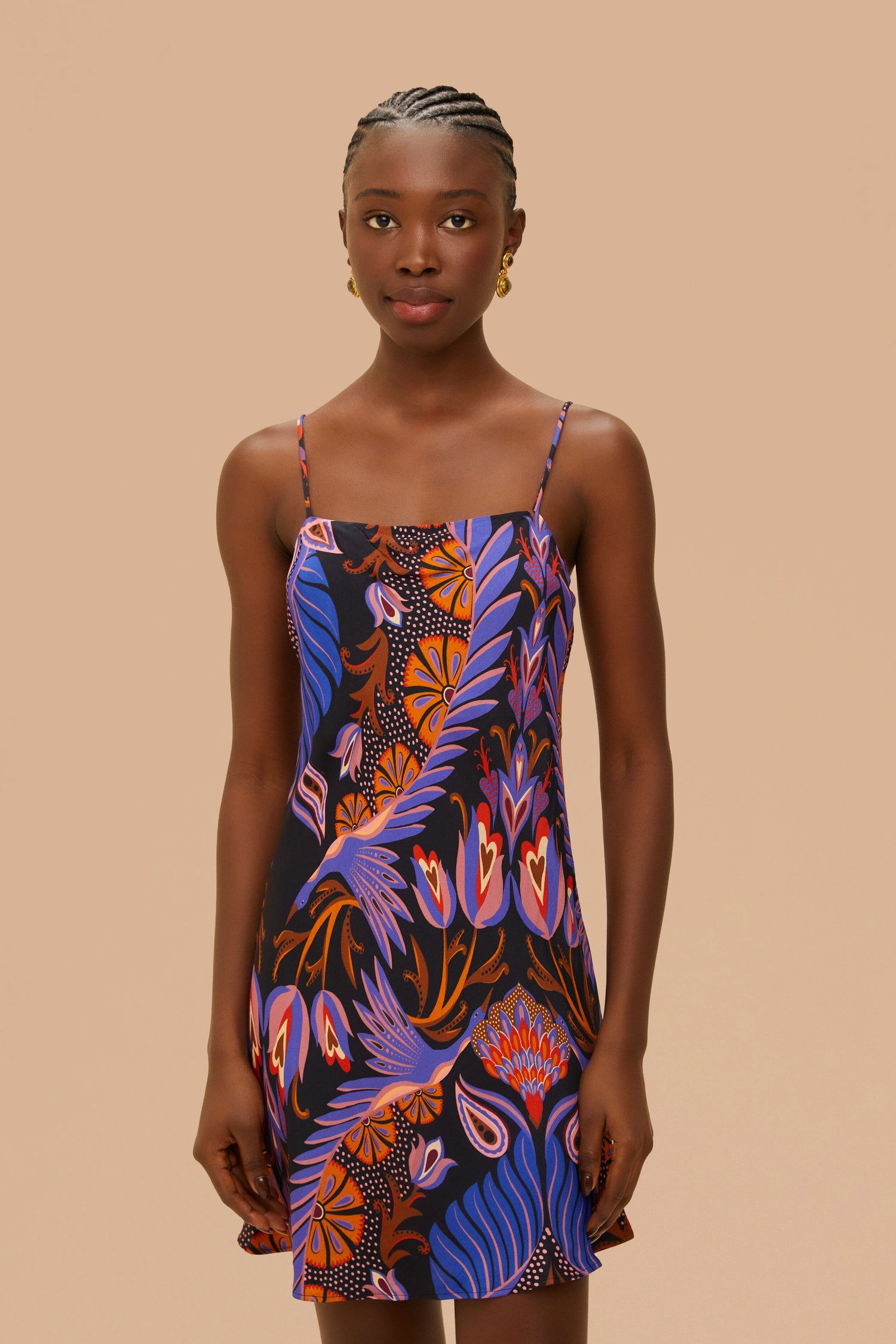 Heart Forest Black Sleveless Mini Dress – FARM Rio