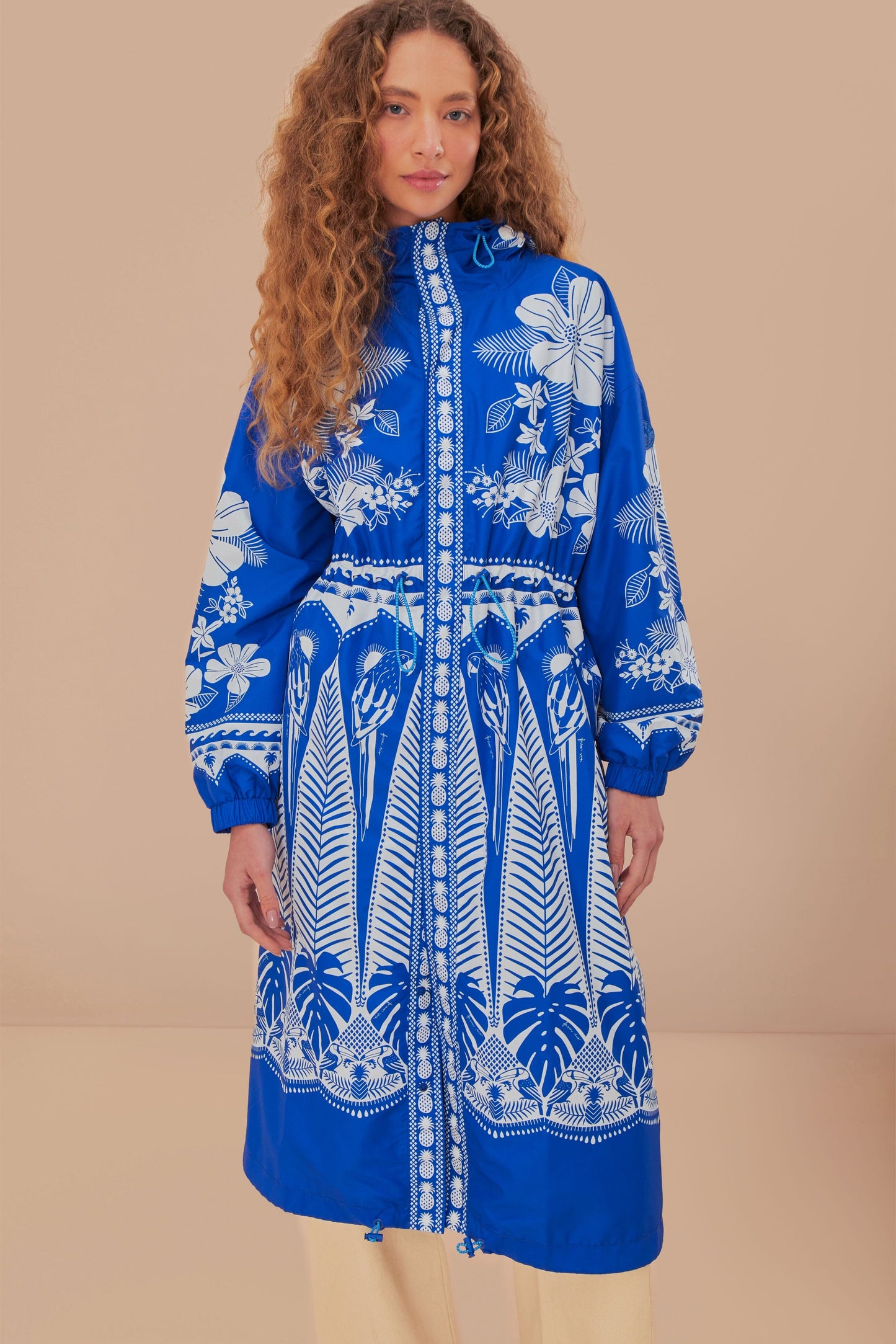 Imperméable Maxi Elegance Blue Macaw