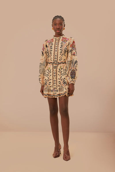 Classic Nature Sand Mini Dress – FARM Rio