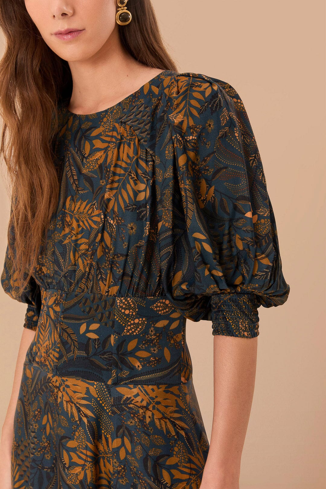 farm rio dotted forest teal maxi dress FARM Rio Dotted Forest Teal Maxi Dress | Blue