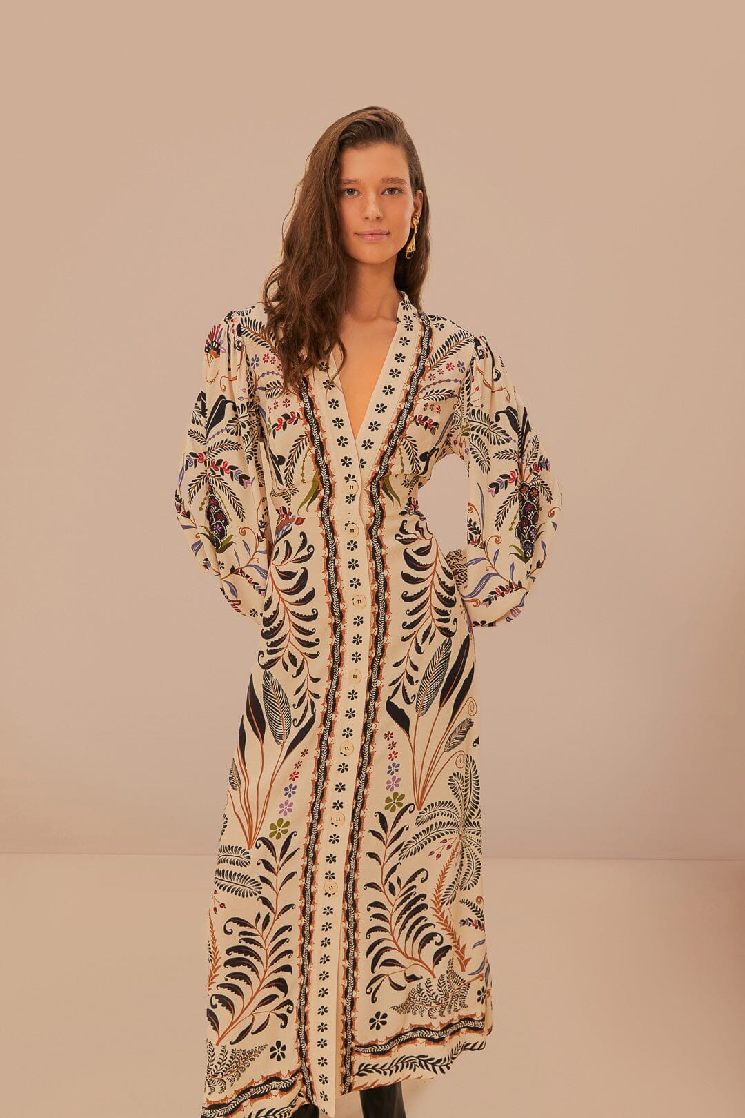 classic nature sand mini dress Nature Sand Mini Dress by Farm Rio